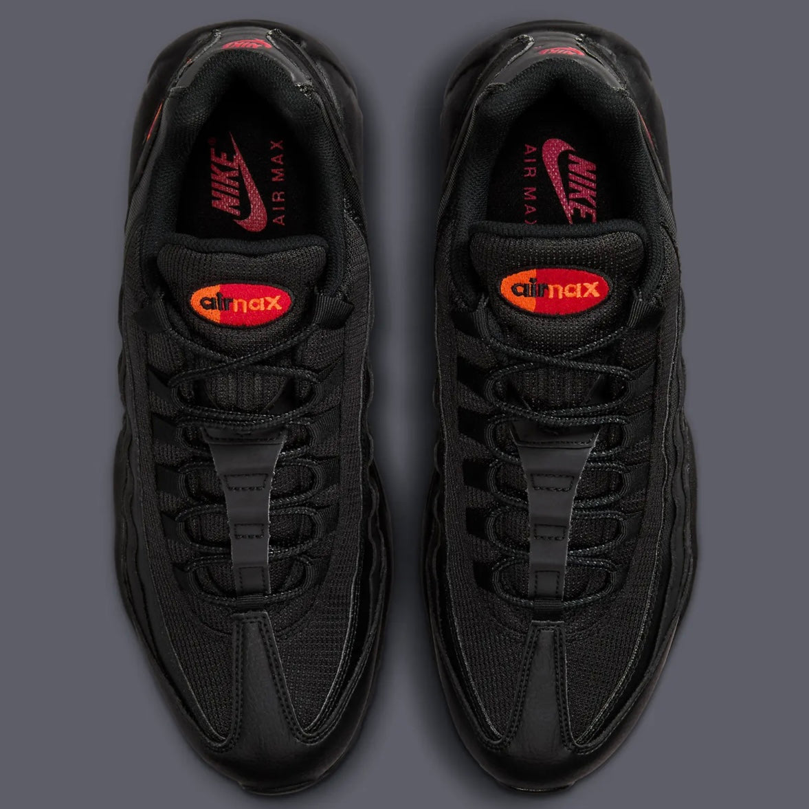 (NEW)Nike Airmax 95 Bubble Gradient 'Fiery Orange/Black'