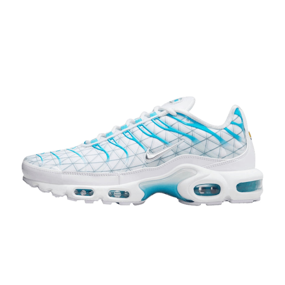 nike air max plus white and blue