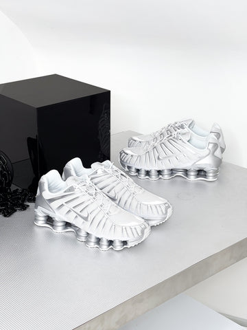 (NEW)Nike Shox TL 'White/Chrome'