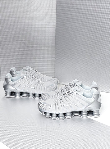 (NEW)Nike Shox TL 'White/Chrome'