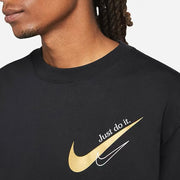 Nike Sportswear 2021 Crewneck Tracksuit 'Black/Gold'