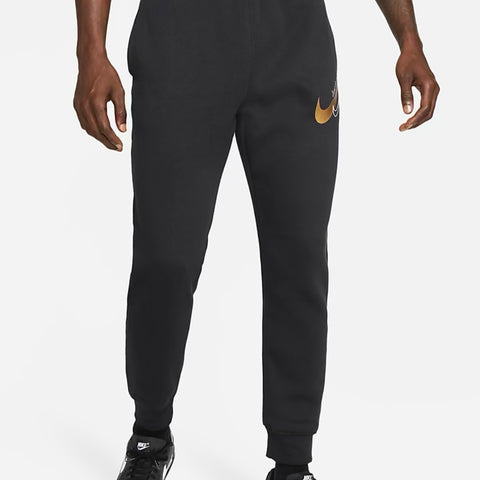Nike Sportswear 2021 Hooded Tracksuit 'Black/Gold'